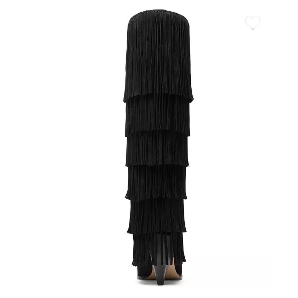 Michael Kors Jayla Fringed Suede Tall Boot - Picture 3 of 9